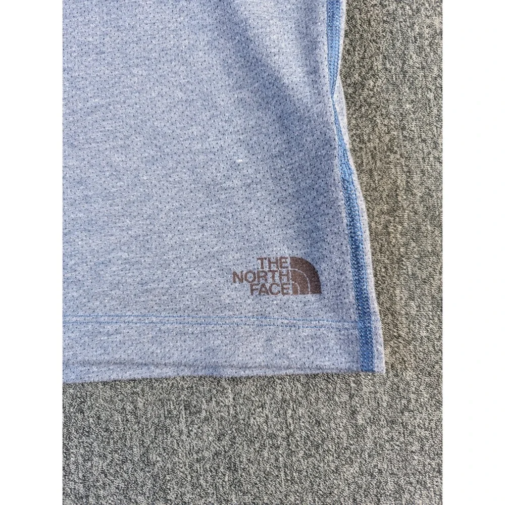 The North Face Womens FlashDry Blue Heather Performance T-Shirt S P S/P - Picture 2 of 10